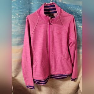 The North Face Ladies Pink Zip Up Sweatshirt‎ Jacket Size XL